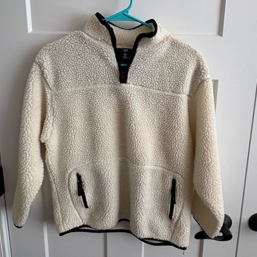 Children’s, fleece jacket, zippered, pockets, size 10, gap, School, fall, warm